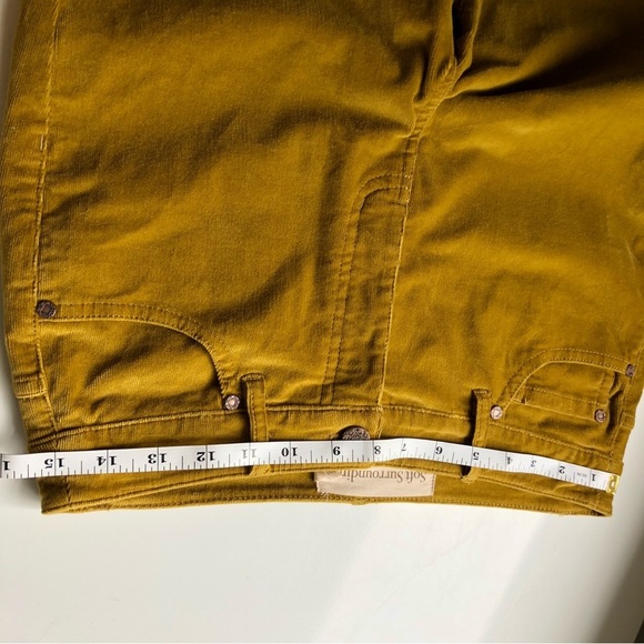 SOFT SURROUNDINGS Women’s Corduroy Mustard Skinny High Waisted Size 6 - Picture 8 of 14